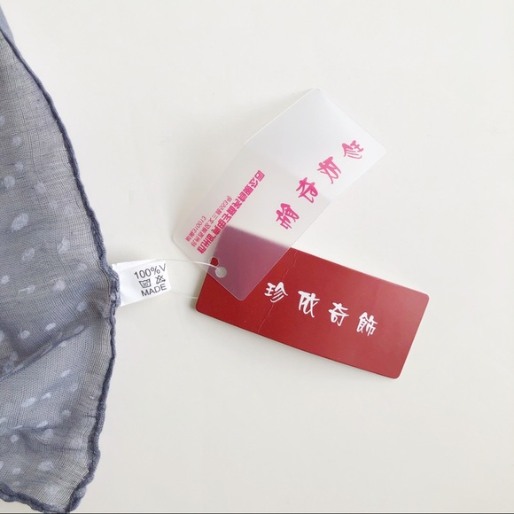 Grey Purple Speckled Lightweight Flowy Scarf - Picture 8 of 14